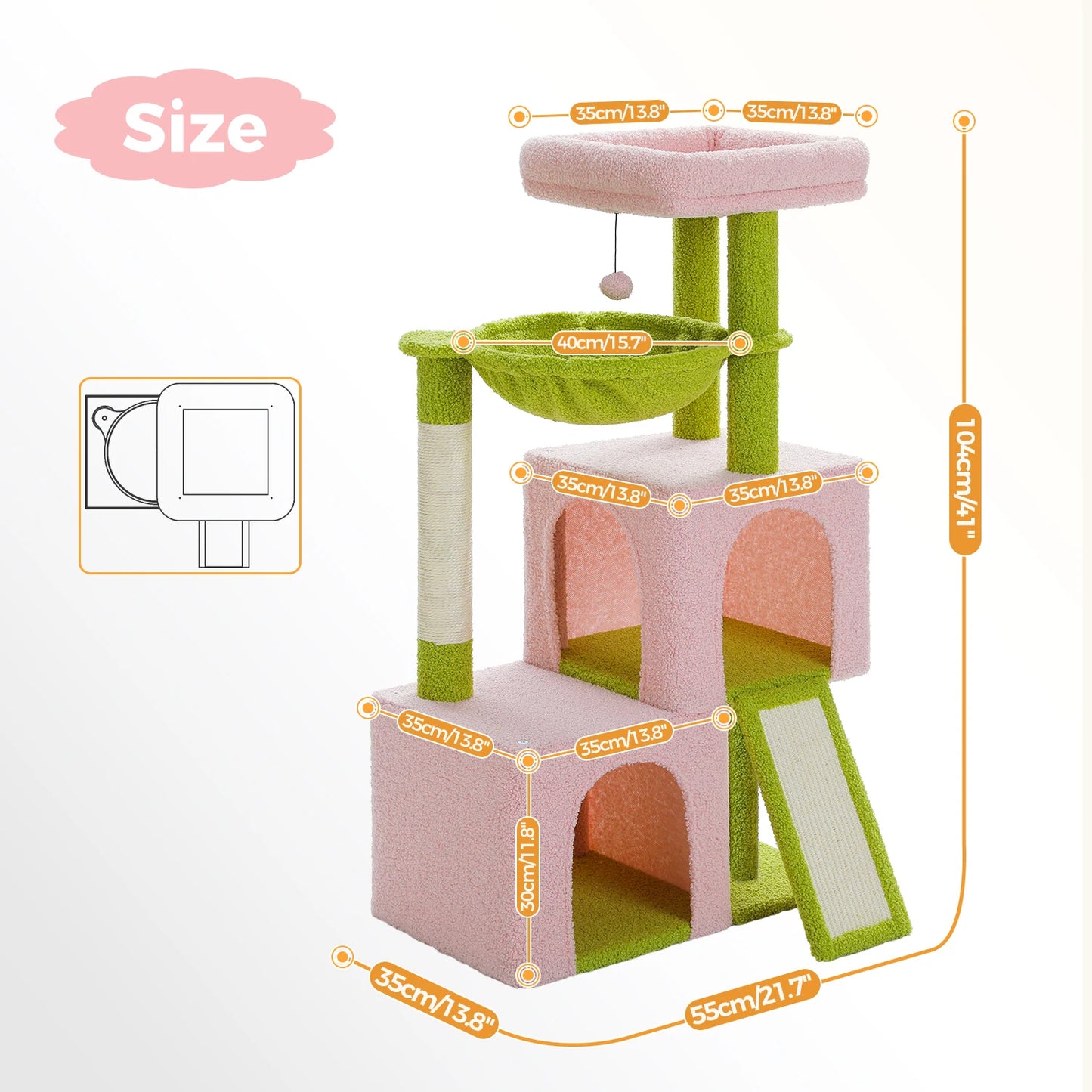 Cat Tree Duplex Condo