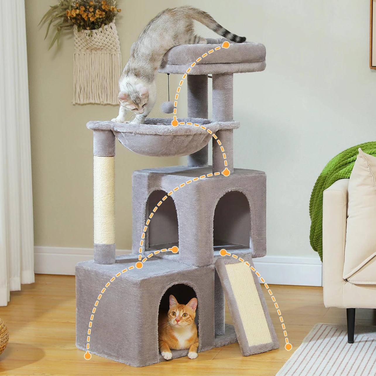 Cat Tree Duplex Condo