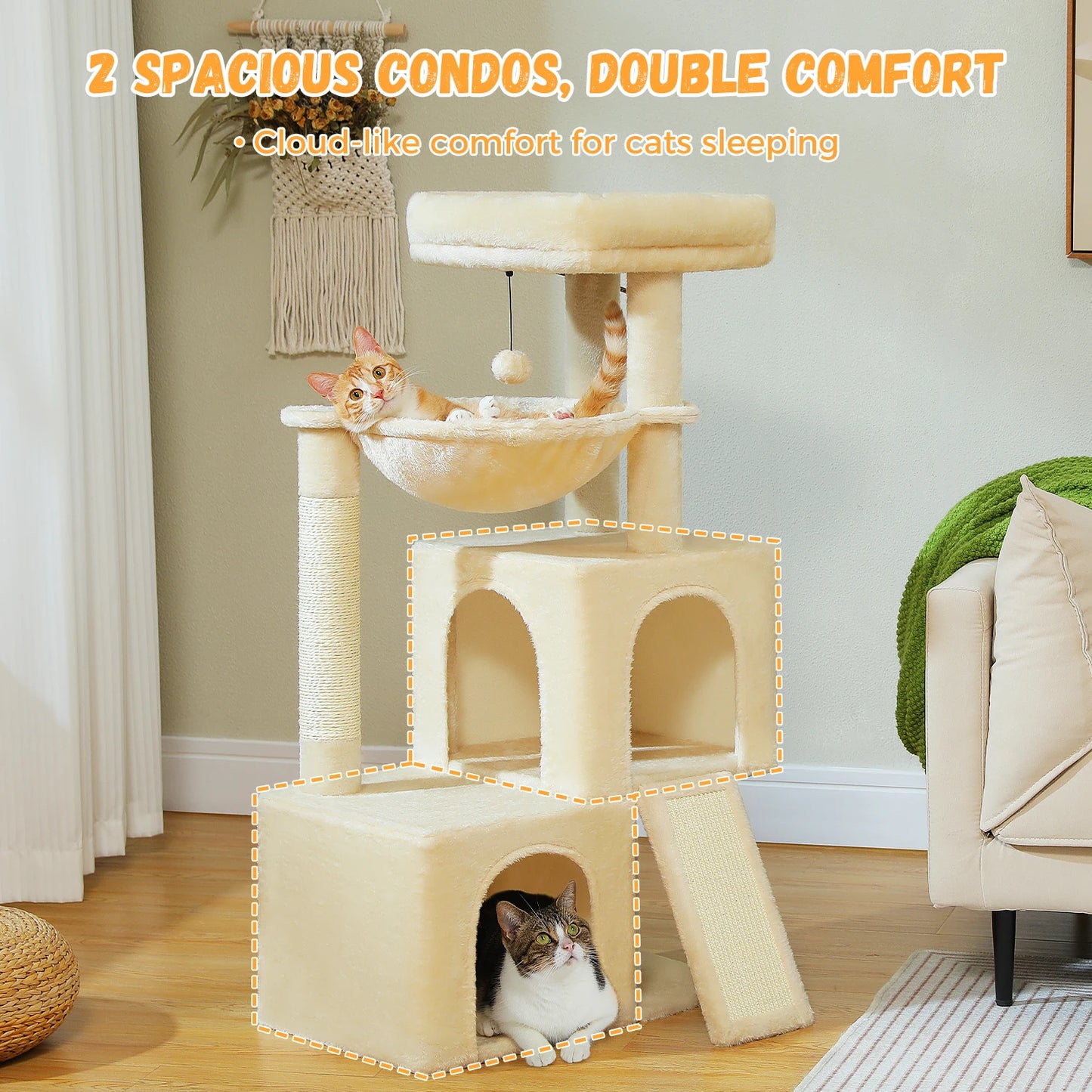 Cat Tree Duplex Condo